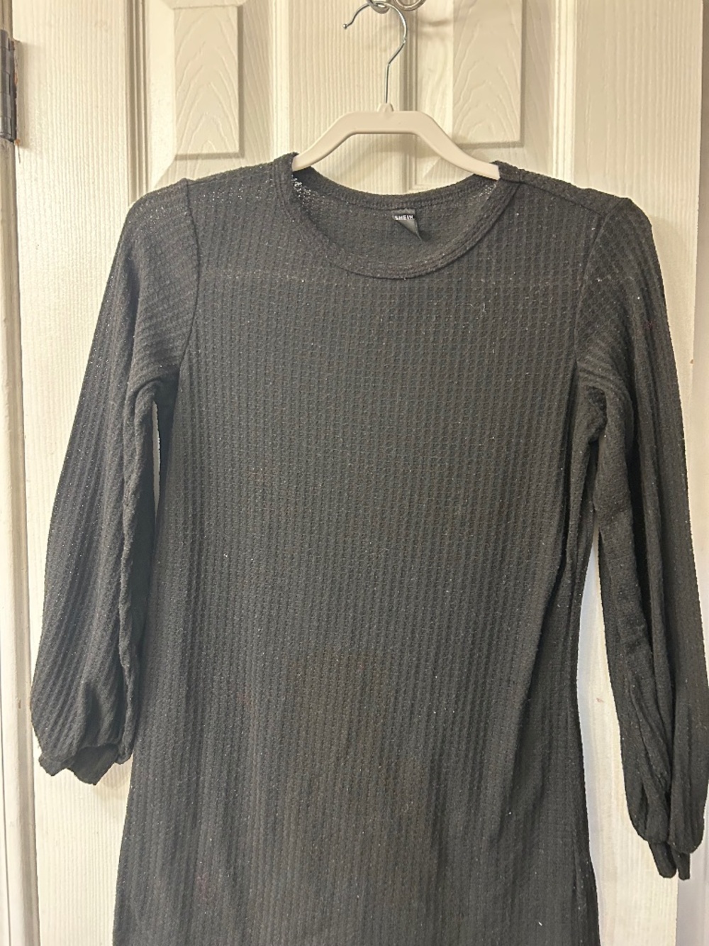 Black Sweater Shift Dress